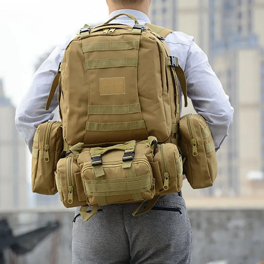 55L Tactical Backpack Men's Large Backpack.