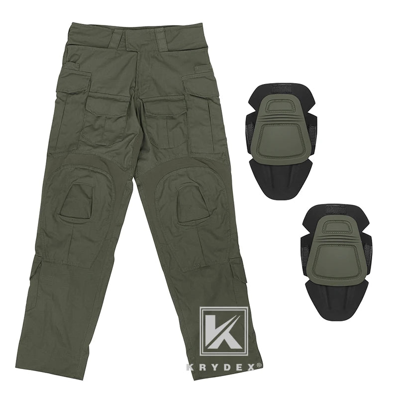 Tactical G3 Combat Pants CP Style BDU Uniform Trousers With Knee Pads.