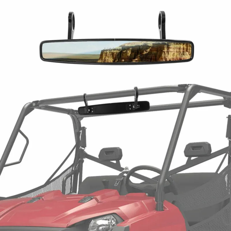 Motorcycle 1.75" Side & Wide 15" UTV Mirror Side Rearview Mirrors for Polaris RZR PRO XP800 900 1000 Ranger Yamaha Kawasaki MULE - One Stop Shop & More