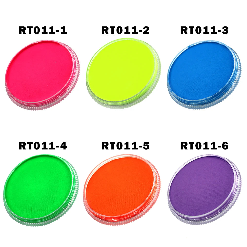 Face Painting Neon Fluorescent  Makeup Drawing for Halloween Body Paint Pigment 30g/Set 13 Colors for Choose RT011