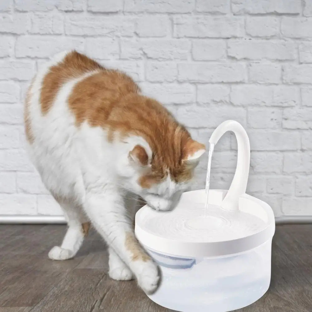 Pet Water Fountain Automatic Power-off When Lack of Water With LED Light water level.