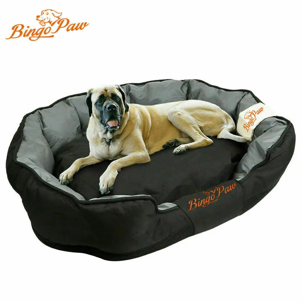 Waterproof XXL Extra Large Jumbo Orthopedic Sofa Dog Bed, Washable Basket Pillow Comfy Bed.