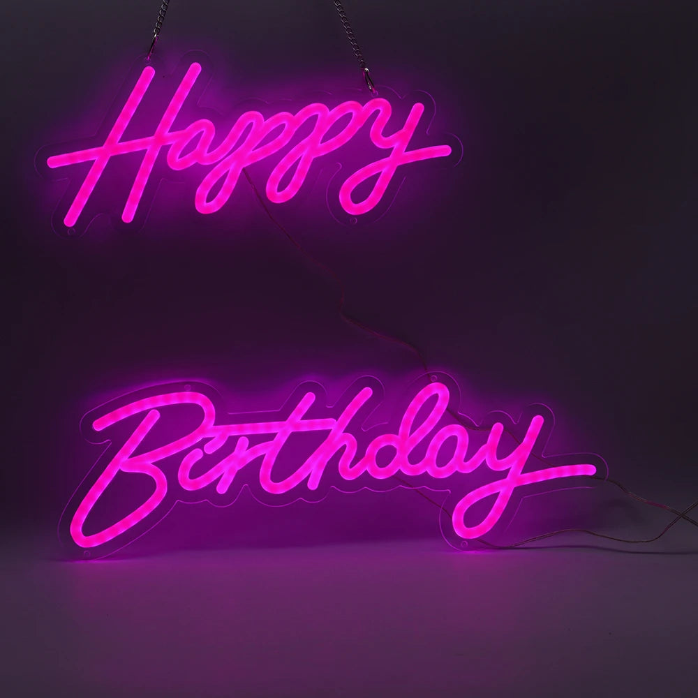 Happy Birthday Led Neon Signs.