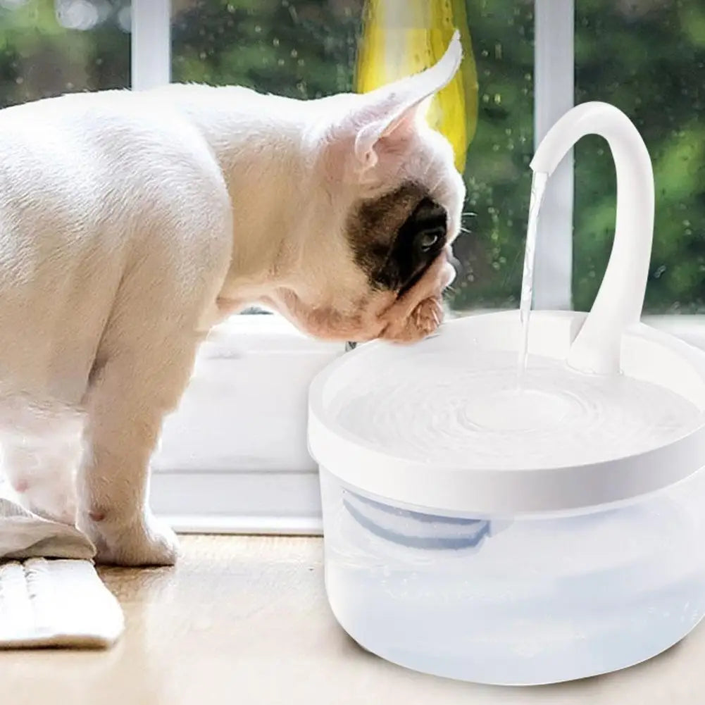 Pet Water Fountain Automatic Power-off When Lack of Water With LED Light water level.