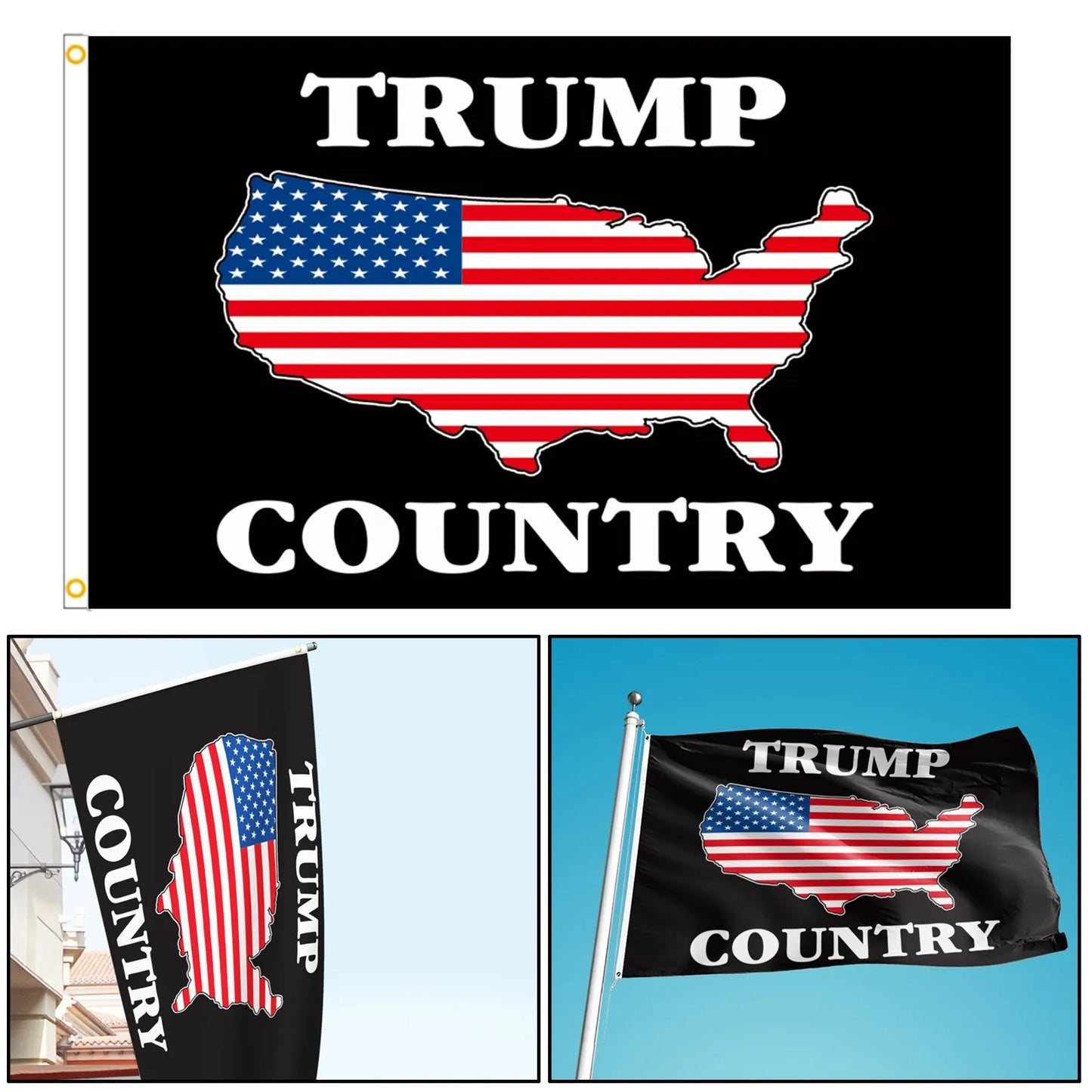 Keep America Great Donald Trump Flag 2024 Trump Country 3x5FT Garden Flag