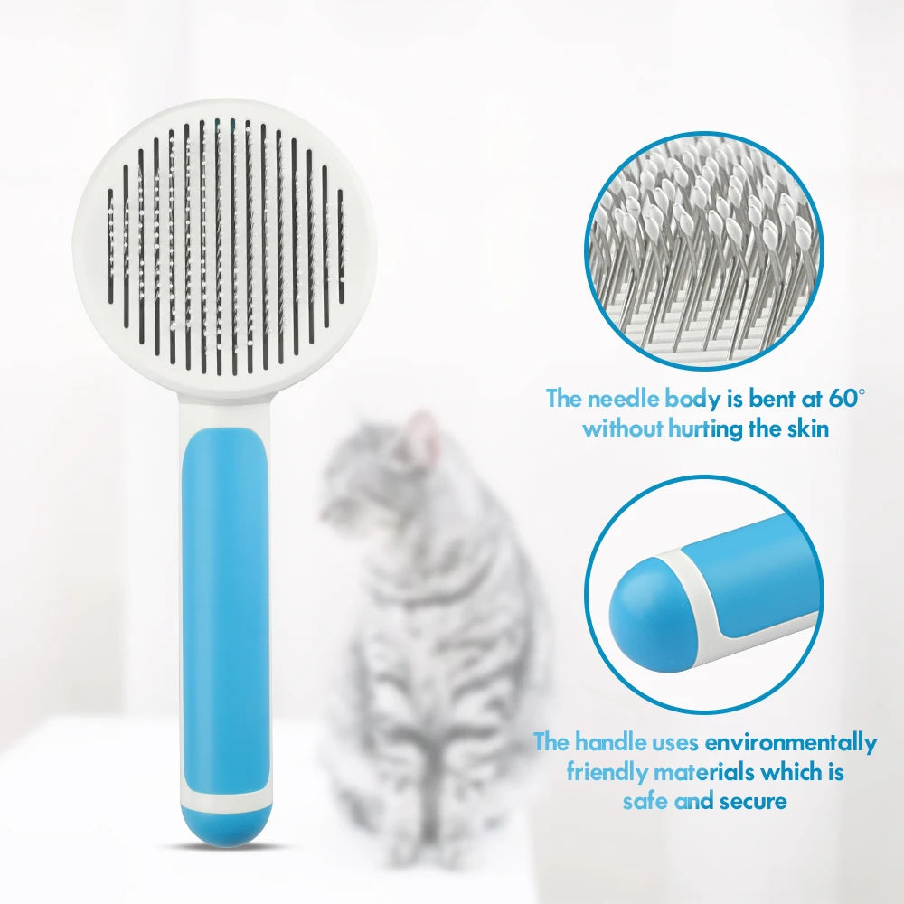 MASBRILL Cat Comb, Removes Hair, Soft Brush Comb.