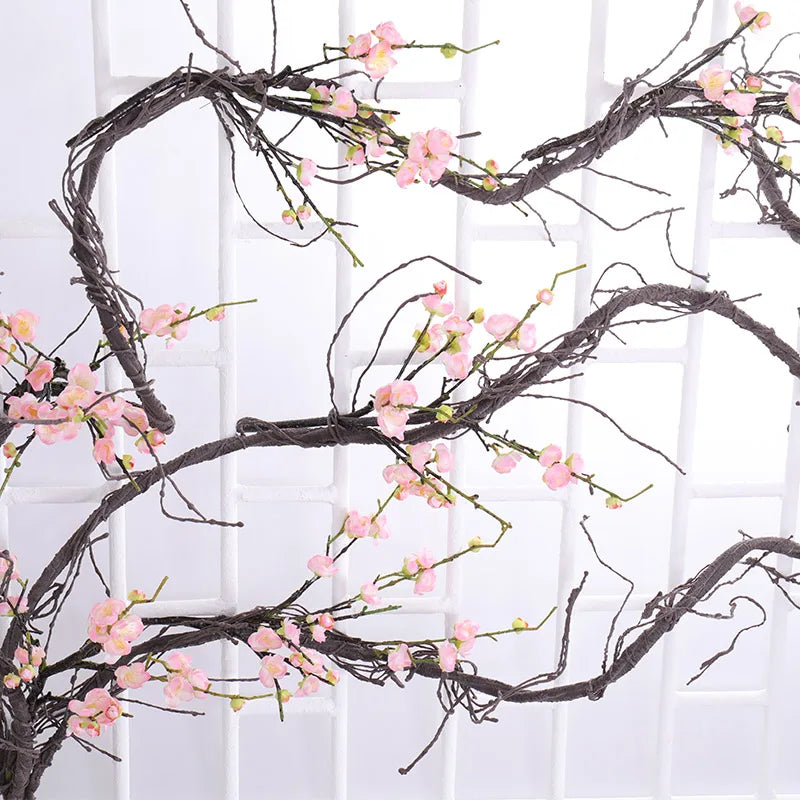 300CM Artificial Trees Trunk Branches  Wall Hanging Flexible Flower Vine - One Stop Shop & More