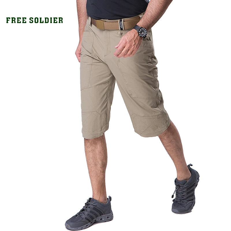 outdoor sports climbing tactical military men's cropped trousers quick-drying.