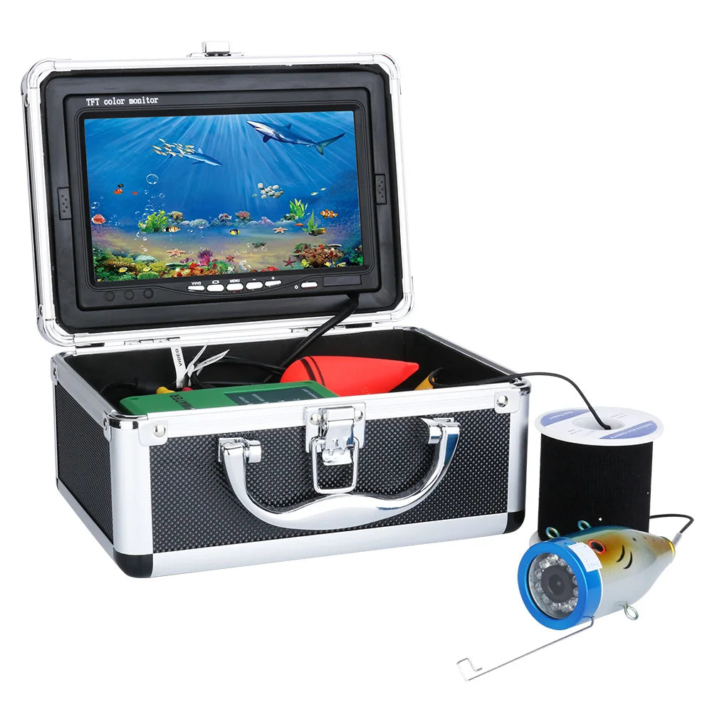 7" Inch 1000tvl Underwater Fishing Video Camera Kit 12 PCS LED White Lamp Lights  Video Fish Finder. - One Stop Shop & More