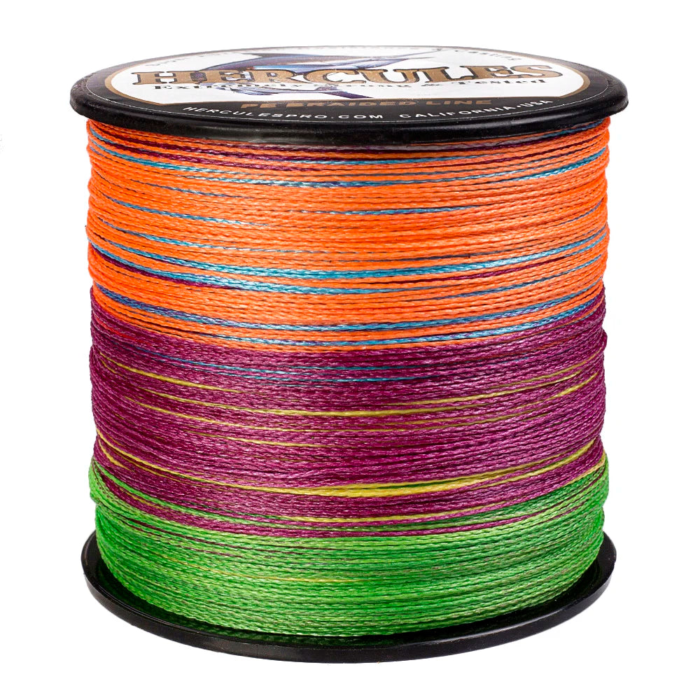 Multicolor Braided Fishing Line, PE 4 Strands, Carp Braided Fishing Line, Saltwater Fishing Pesca, Super Strong Sea