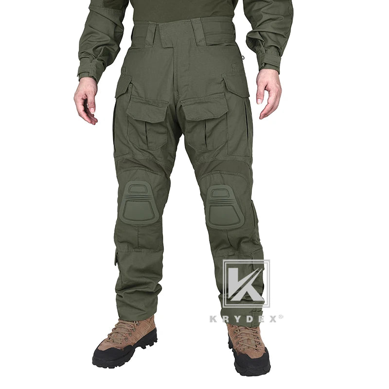 Tactical G3 Combat Pants CP Style BDU Uniform Trousers With Knee Pads.