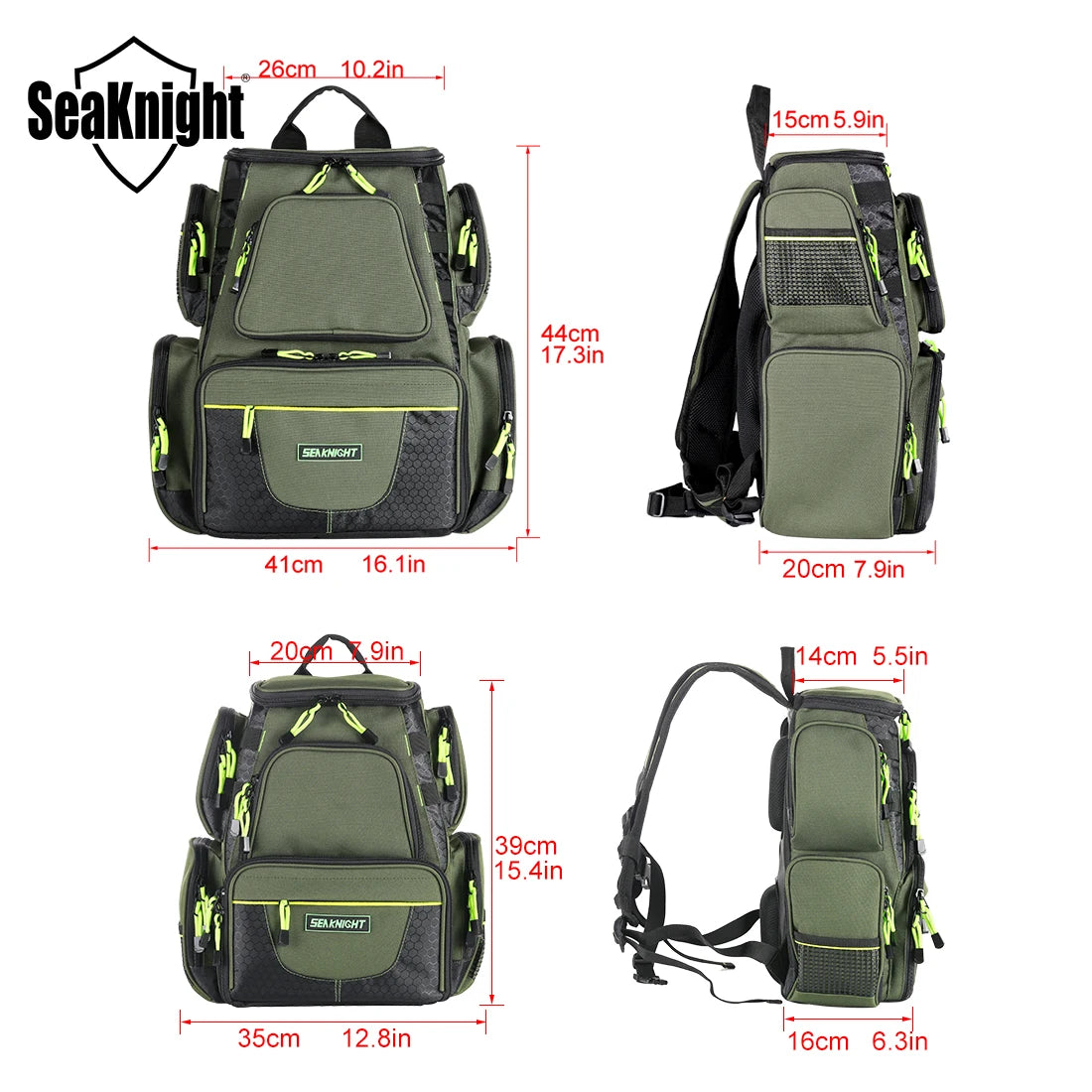 25L 7.5L Backpack Large Storage Fishing Bags Fishing Tackles Army Green; Camouflage Green Quality bag