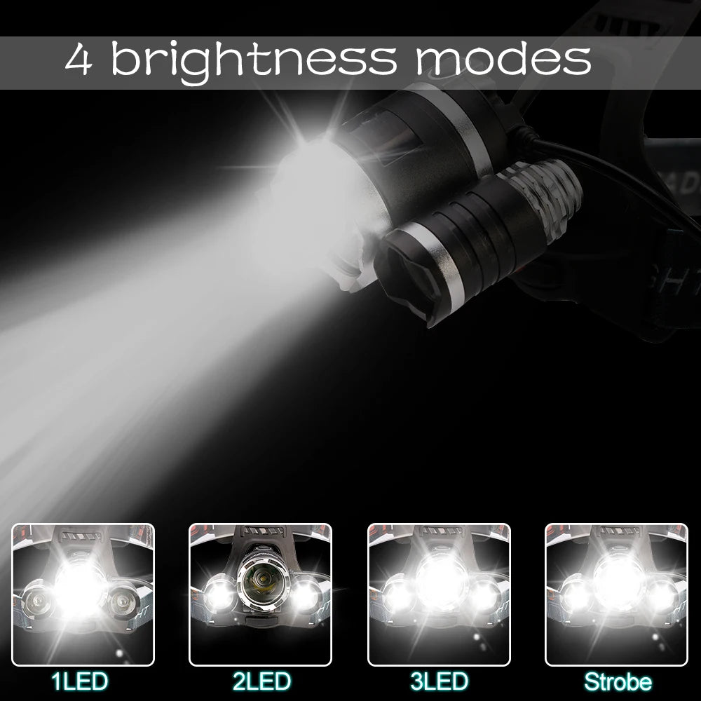 ZK25 LED Powerful Headlight headlamp 5LED Lamp.