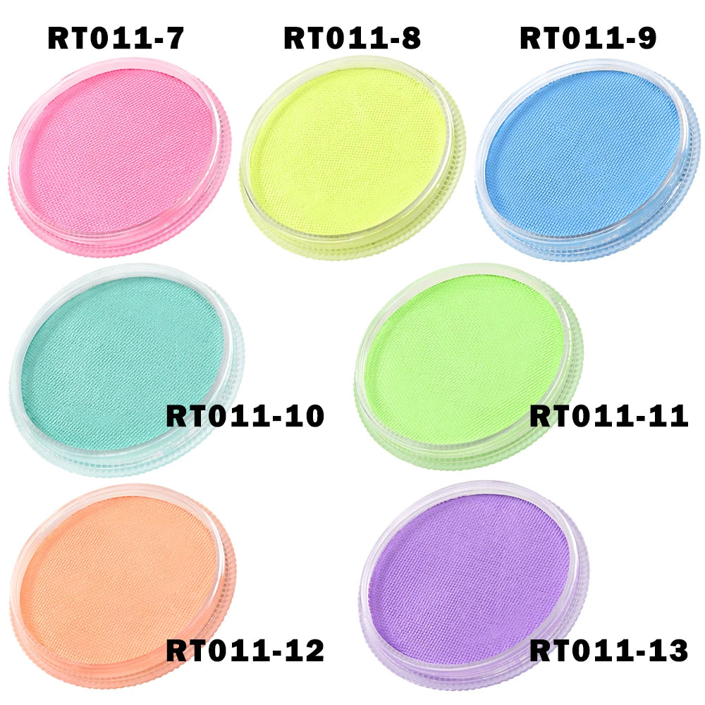 Face Painting Neon Fluorescent  Makeup Drawing for Halloween Body Paint Pigment 30g/Set 13 Colors for Choose RT011