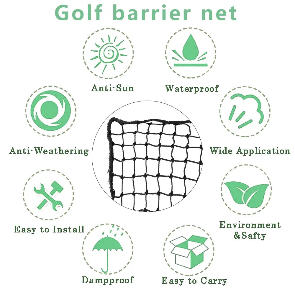 New 3 X 3 M Golf Practice Net Heavy Frame Sports Obstacle Training Net Throwing Net Fence Net Golf.