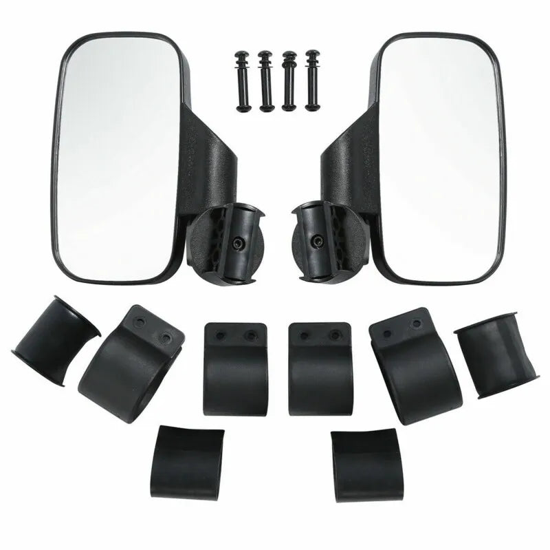 Motorcycle 1.75" Side & Wide 15" UTV Mirror Side Rearview Mirrors for Polaris RZR PRO XP800 900 1000 Ranger Yamaha Kawasaki MULE - One Stop Shop & More