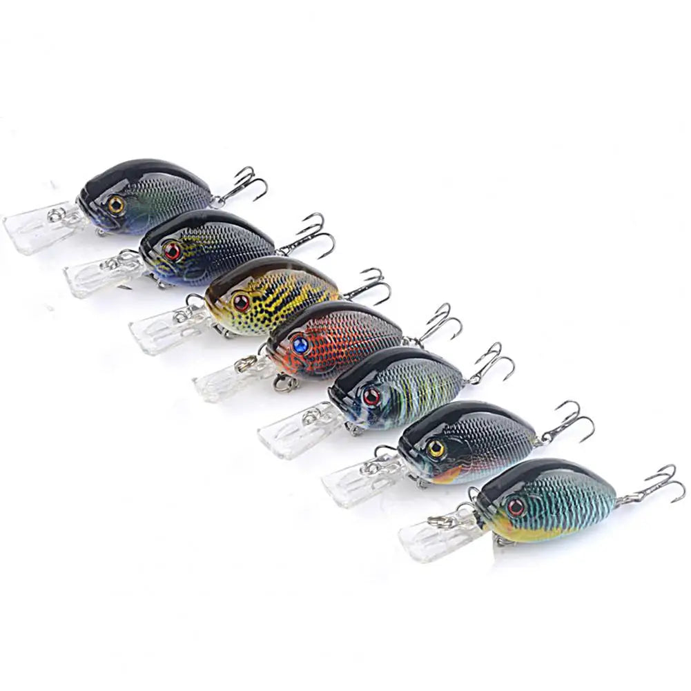 6CM/6.5G Useful Compact Crankbait  Treble Hook Fishing Lure.