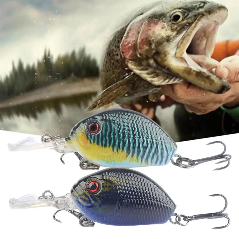 6CM/6.5G Useful Compact Crankbait  Treble Hook Fishing Lure.