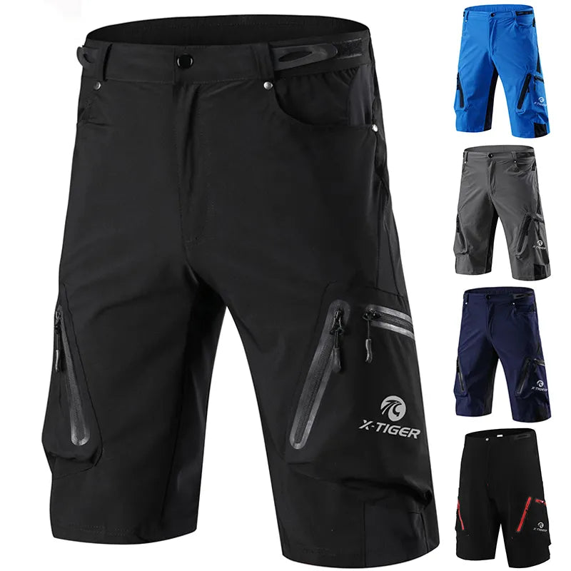 X-TIGER Mountain Bike Shorts Men's Summer Bicycle MTB Shorts Loose Fit Lightweight. - One Stop Shop & More