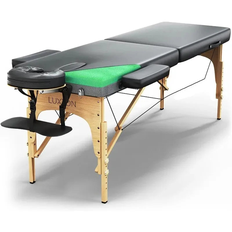 Premium Foam Massage Table - Easy Set Up - Foldable & Portable with Carrying Case