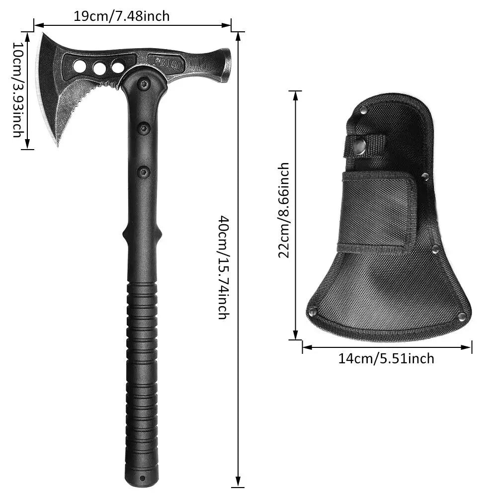 2 in 1 Tactical Axe Tomahawk Outdoor Hunting Camping Survival Machete Axes Hand Tool Fire Axe.