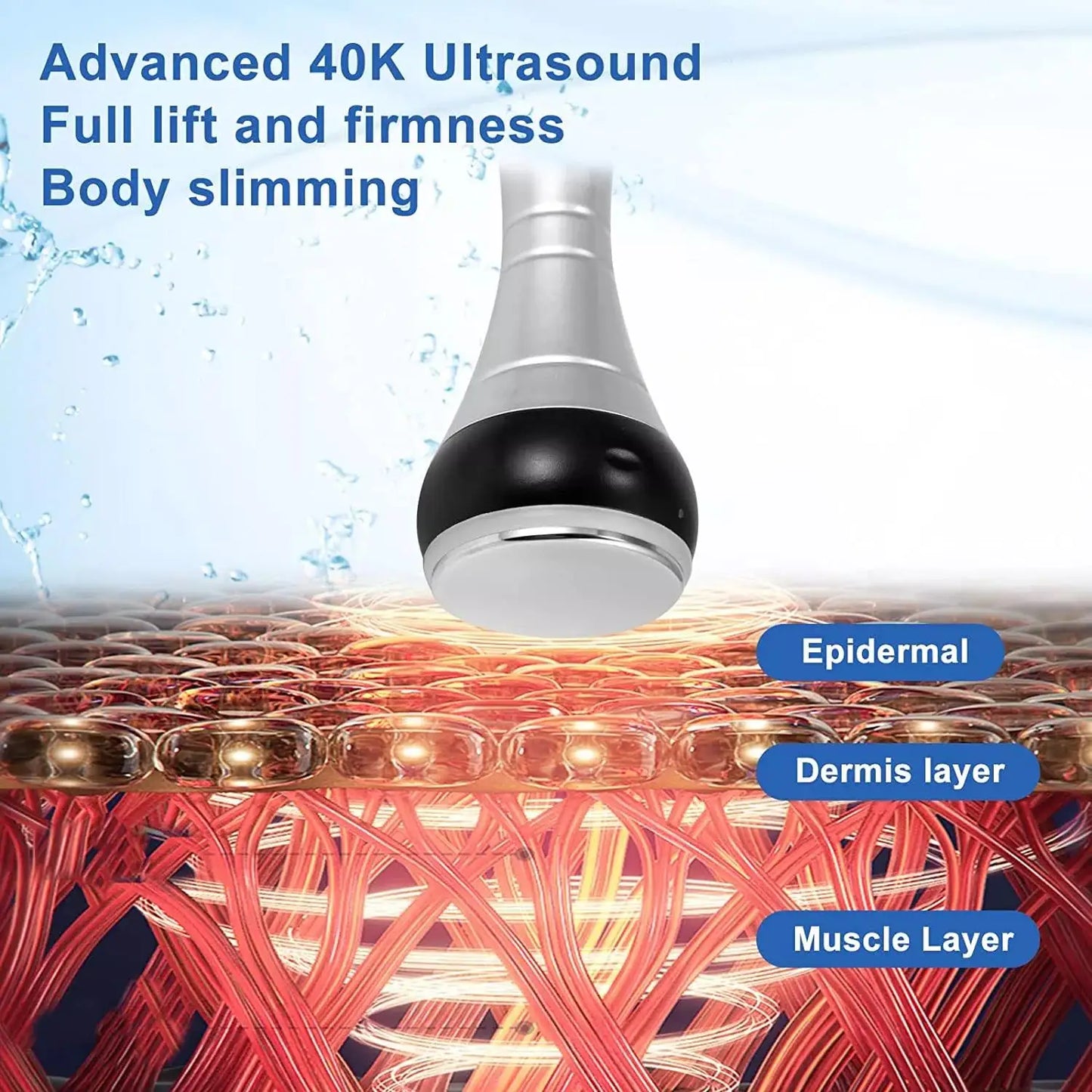 RF 40K ultra-thin ultrasonic liposuction, wrinkle removal, and facial slimming machine