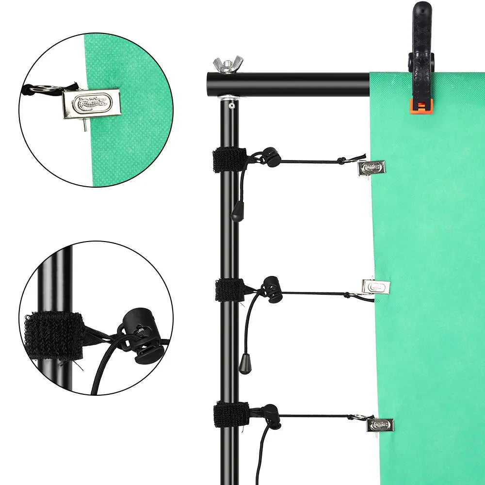 Photography Background Kit Studio Stand, Green Screen Backdrops Support Backdrop Tripod Frame.