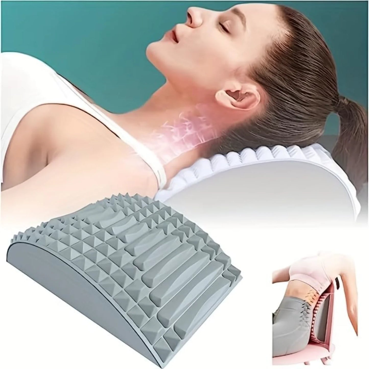 Lumbar , Lumbar Spine Relax Device Waist Stretching Massage Relaxation Yoga Spine Correction Stretching Exercise Auxiliary Lumba