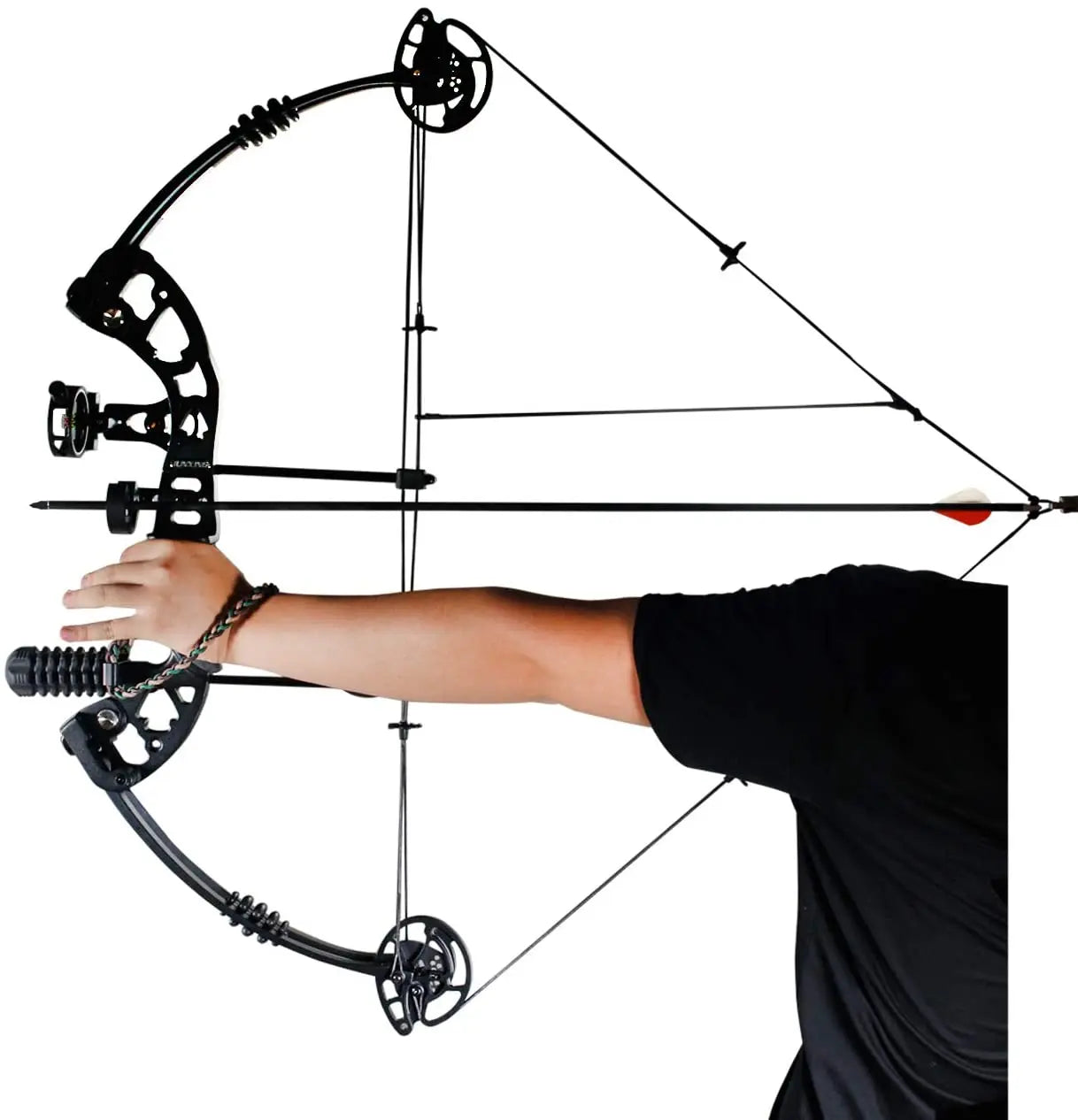 Compound Bow 30-55lbs 24"-29.5" Max Speed 310fps with Accessories Right Handed.