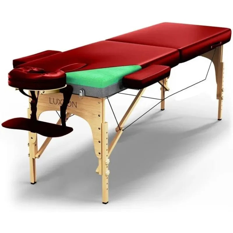 Premium Foam Massage Table - Easy Set Up - Foldable & Portable with Carrying Case