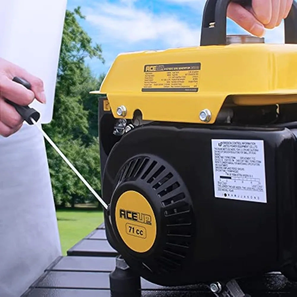 Aceup Energy 1,000W Gas-Powered Generator, Portable Generator.