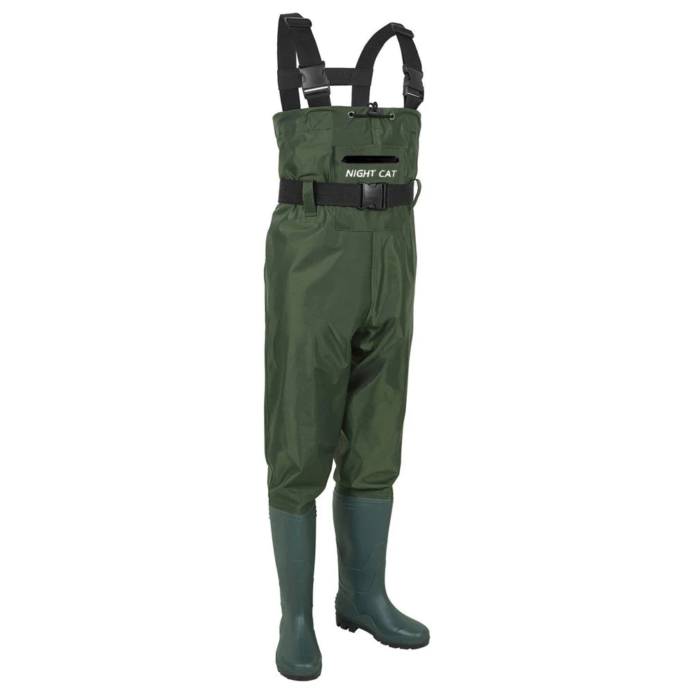 Lightweight Fishing Waders Full Waterproof Breathable Diving Pants Pvc Rubber Fly Fishing Hunting Chest Waders With Boots