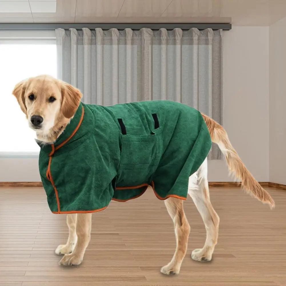 Dog Bathrobe  Fashion Adjustable Soft Texture  Microfiber.