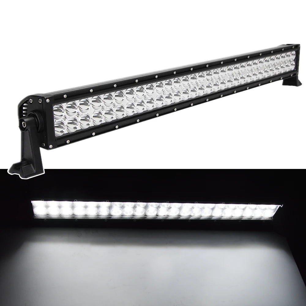 For Polaris RZR XP 1000 900 Models 30 inches 180W Straight LED Light Bar Spot with Wiring Kit and Below Roof Mounting Bracket