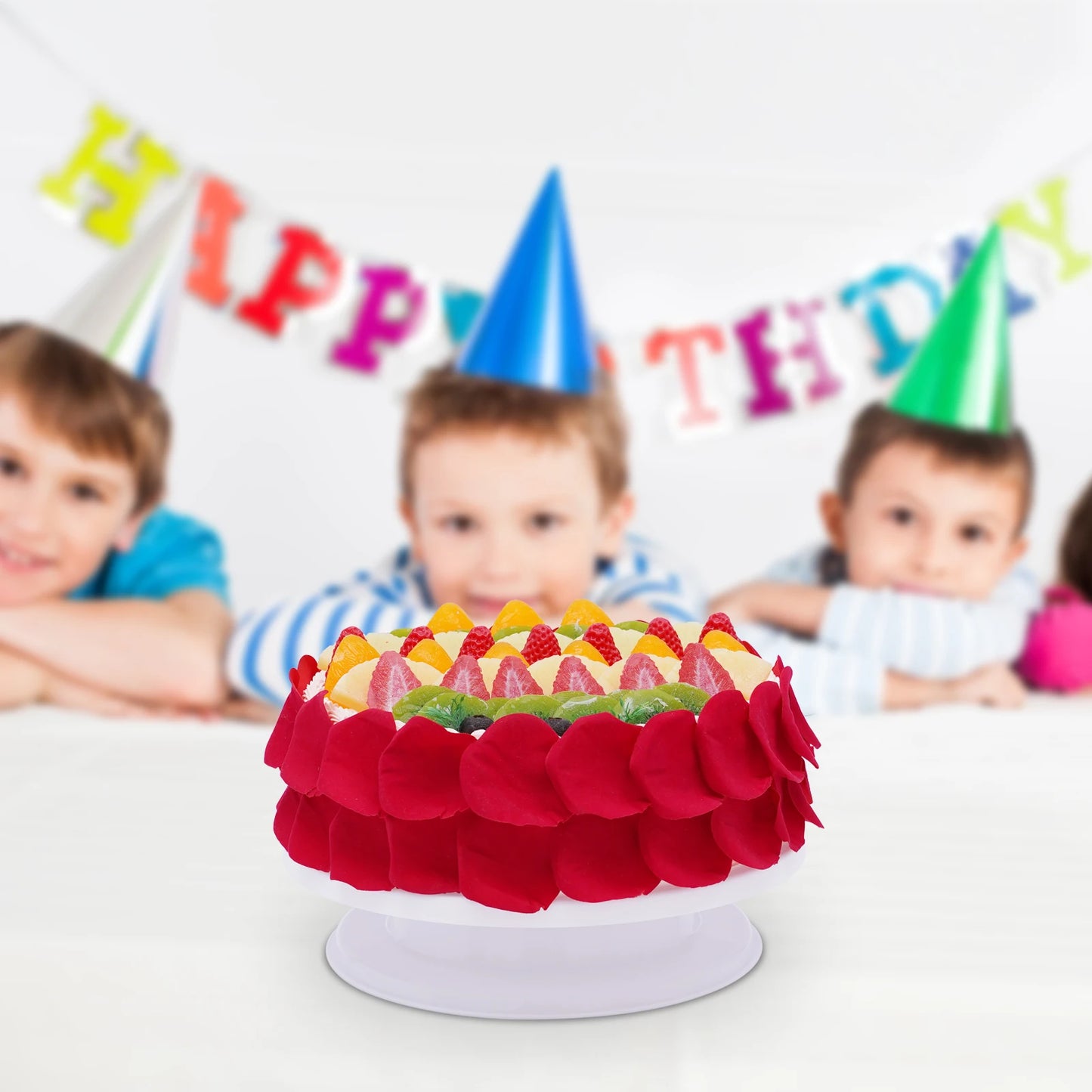 Rotating Cake Turntable, Turns Smoothly Revolving Cake Stand.