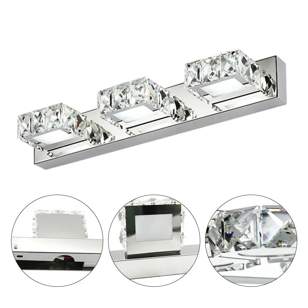 3 LED Lights for Bathroom Mirror Modern Bathroom Vanity Light Toilet Front Mirror Makeup Wall Lamp Fixture