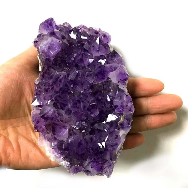 Natural Raw Purple Brazilian Amethyst Quartz Crystal Cluster. - One Stop Shop & More