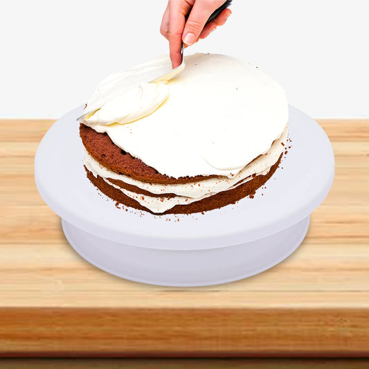 Rotating Cake Turntable, Turns Smoothly Revolving Cake Stand.