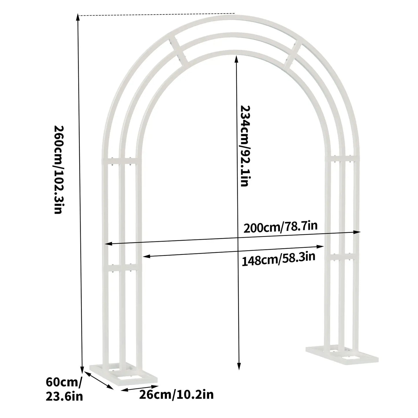 Large Metal Wedding Arch.