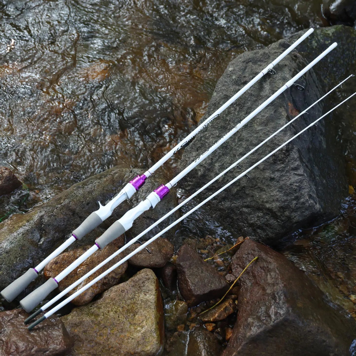 2 Sections 1.8m Spinning Fishing Rod Casting Rods EVA Grip Smooth Transition Fishing Pole.