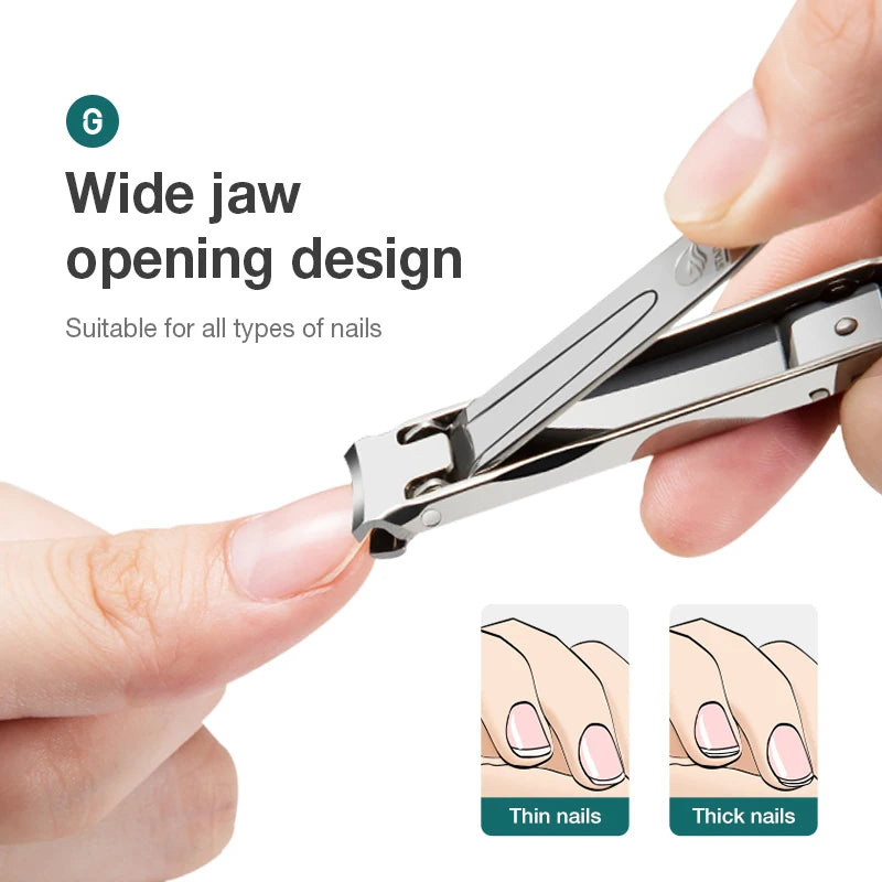 Ultra-Thin Nail Clippers Collapsible,Nail Scissors Cutter Stainless Steel Manicure Tools