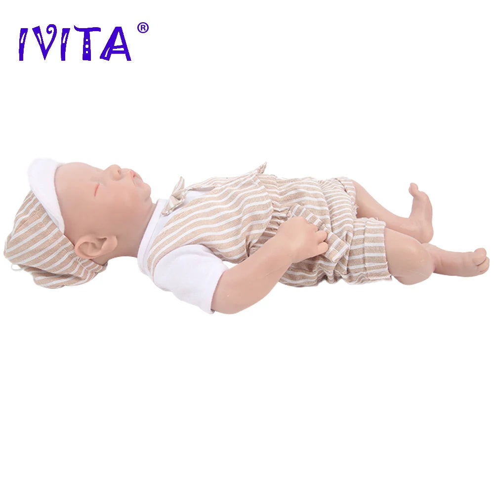 16.92inch 2189g 100% Full Body Silicone Reborn Levi Doll Realistic Soft Baby Dolls with Clothes for Children Toys