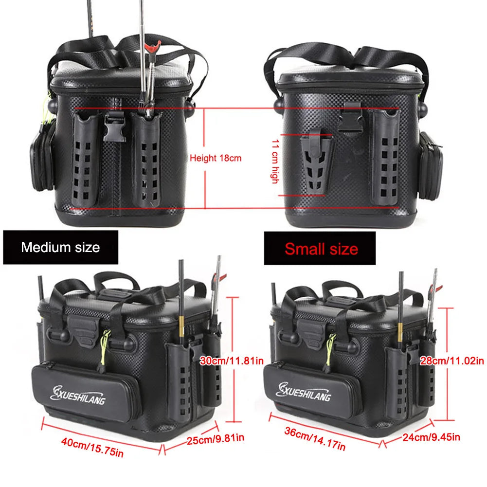 Multifunction Fishing Bag Bait Reel Fish Storage Bag Large Capacity Lure Live Fish Bucket.