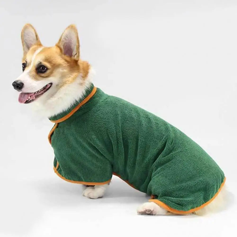 Dog Bathrobe  Fashion Adjustable Soft Texture  Microfiber.