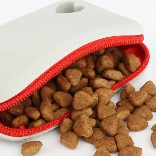 Silicone Dog Treat Pouch Portable Pet Snack Pack Training Outings Lightweight Odorless Attachable Belt