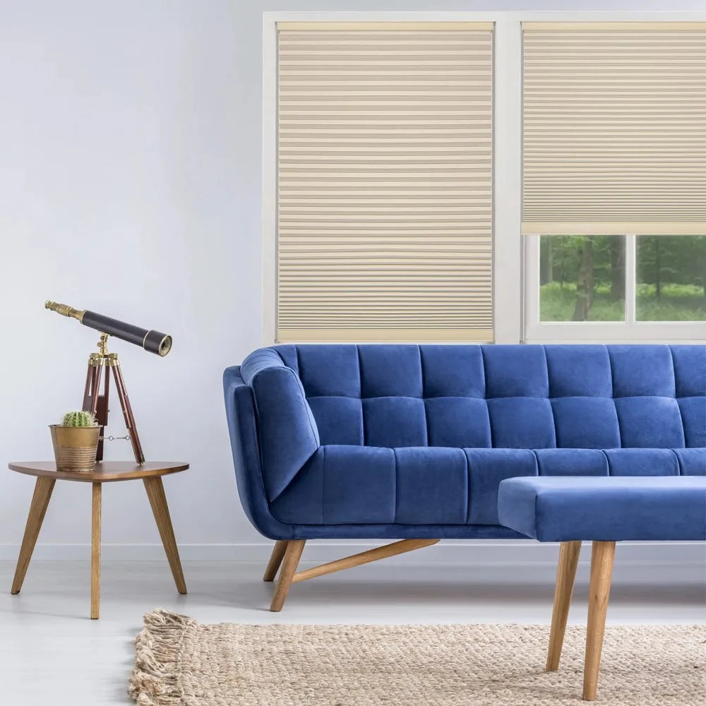 Cordless Blackout Polyester Honeycomb Window Shades - One Stop Shop & More