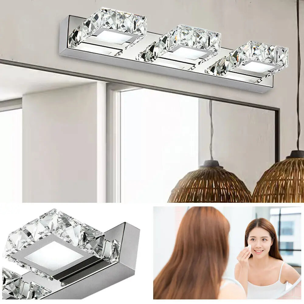 3 LED Lights for Bathroom Mirror Modern Bathroom Vanity Light Toilet Front Mirror Makeup Wall Lamp Fixture