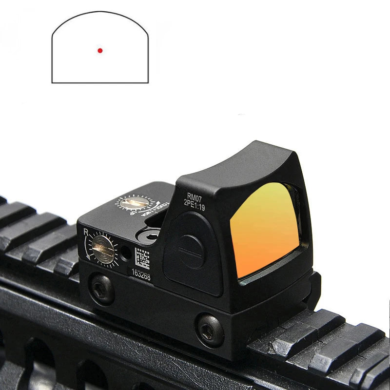 Mini RMR Red Dot Sight Collimator Rifle Reflex Sight Scope fit 20mm Weaver Rail For Airsoft / Hunting Rifle