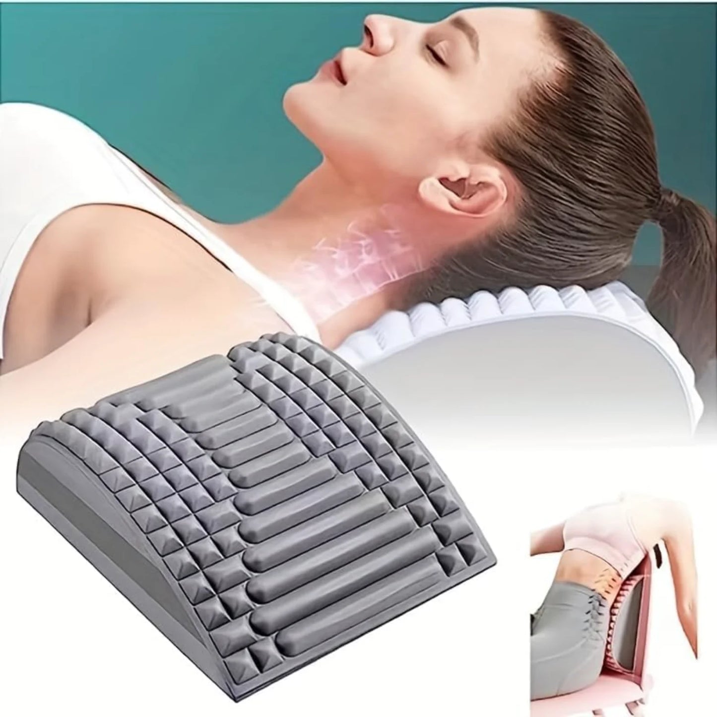 Lumbar , Lumbar Spine Relax Device Waist Stretching Massage Relaxation Yoga Spine Correction Stretching Exercise Auxiliary Lumba