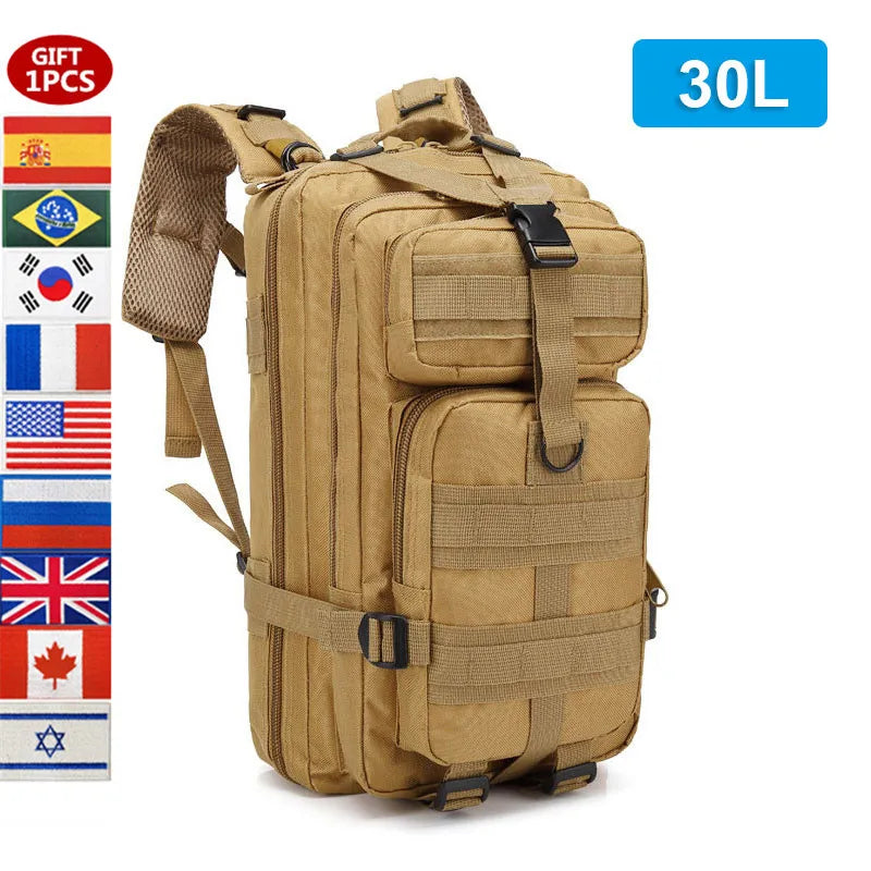 Military Backpack 50L Large Capacity Camping Men Rucksacks Tactical Hunting Nylon Bag For Sport Trekking Waterproof Pack